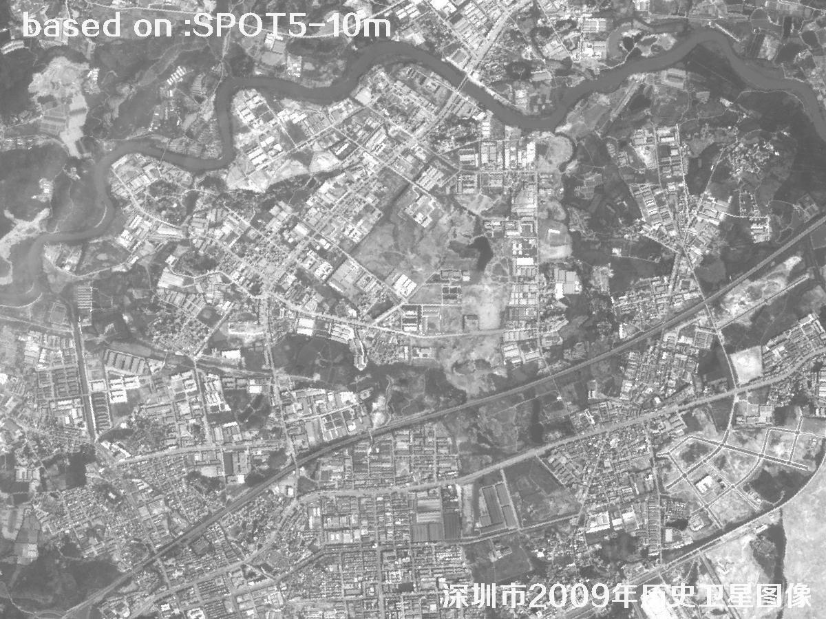 深圳市2009年SPOT5卫星历史影像图9