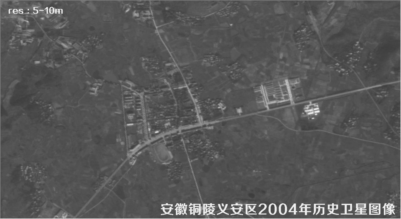 安徽省铜陵市义安区2004年历史卫星图像