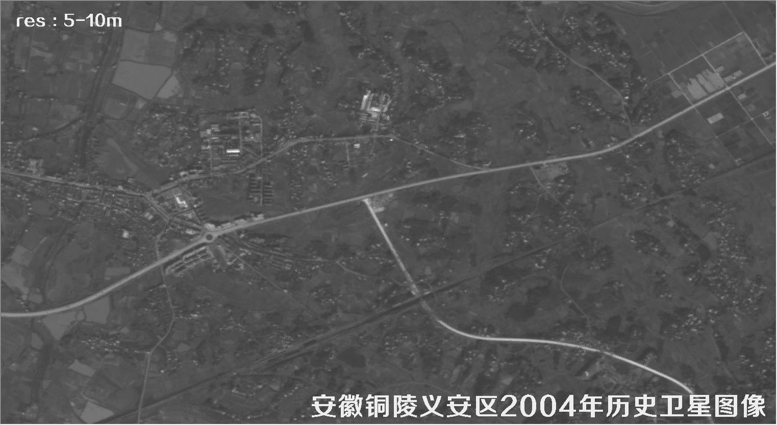 安徽省铜陵市义安区2004年历史卫星图像