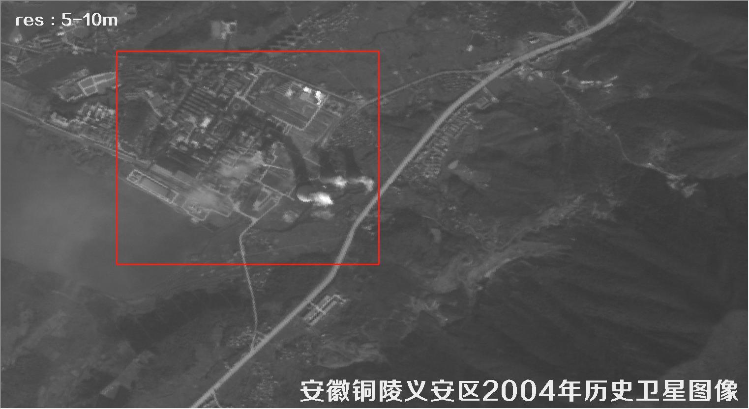 安徽省铜陵市义安区2004年历史卫星图像