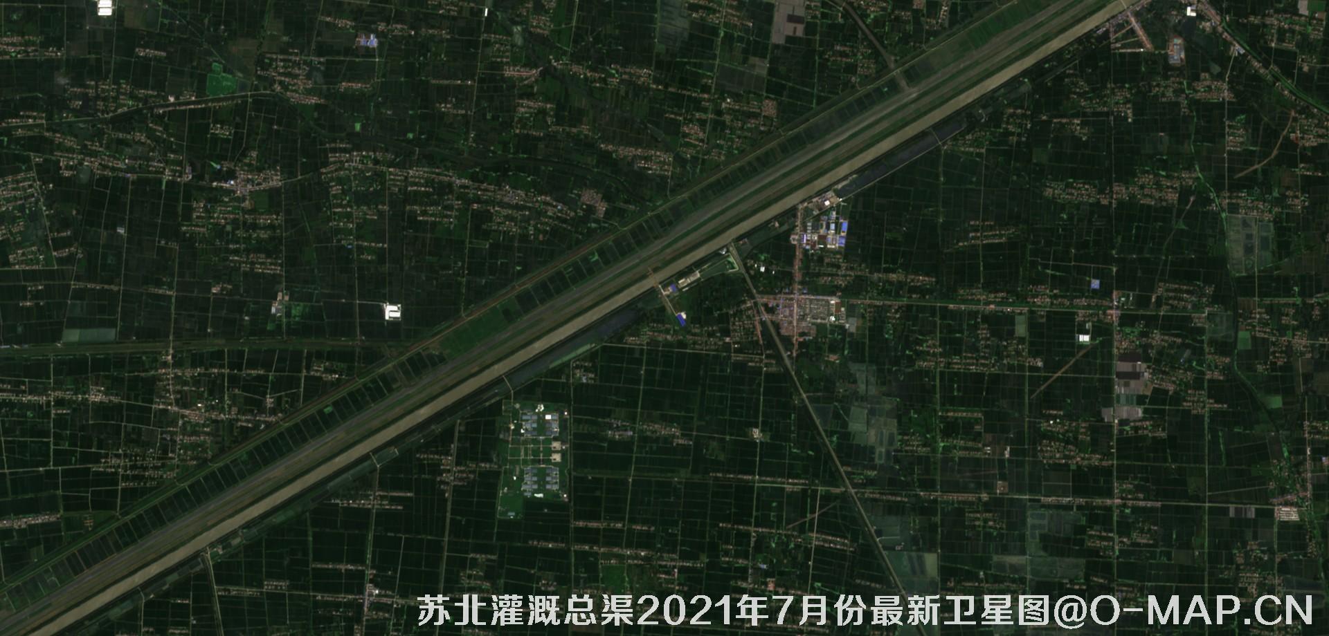 苏北灌溉总渠2021年7月份最新卫星图