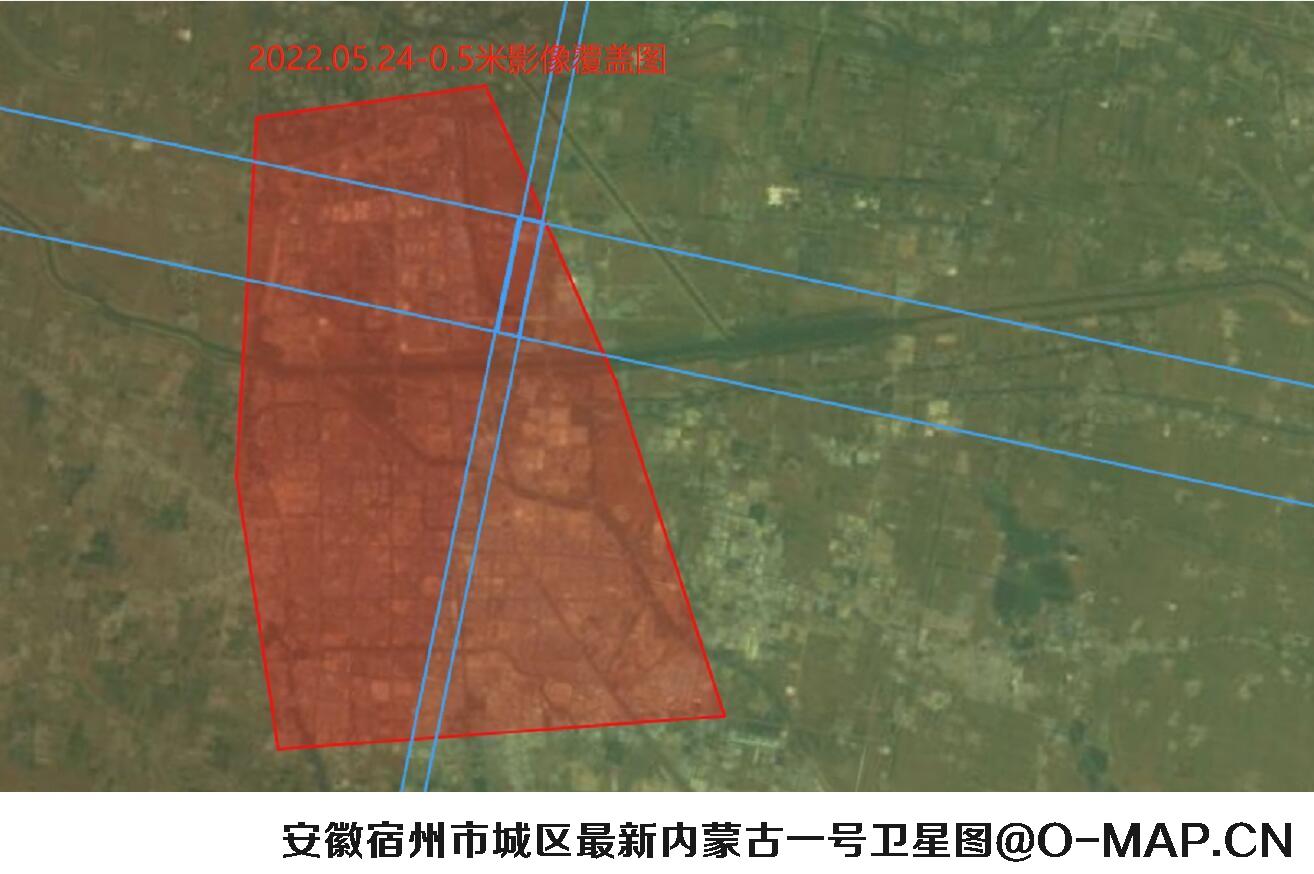 安徽省宿州市城区2022年最新卫星图