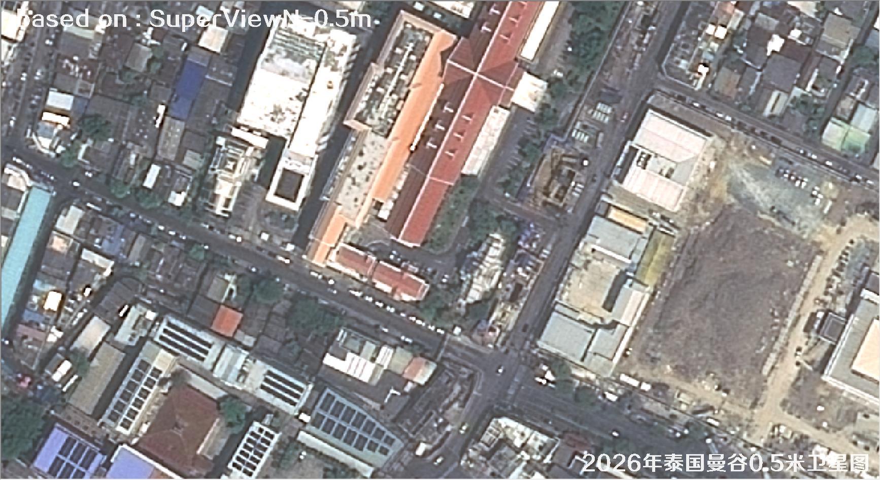 泰国曼谷2026年0.5米SuperView卫星影像图