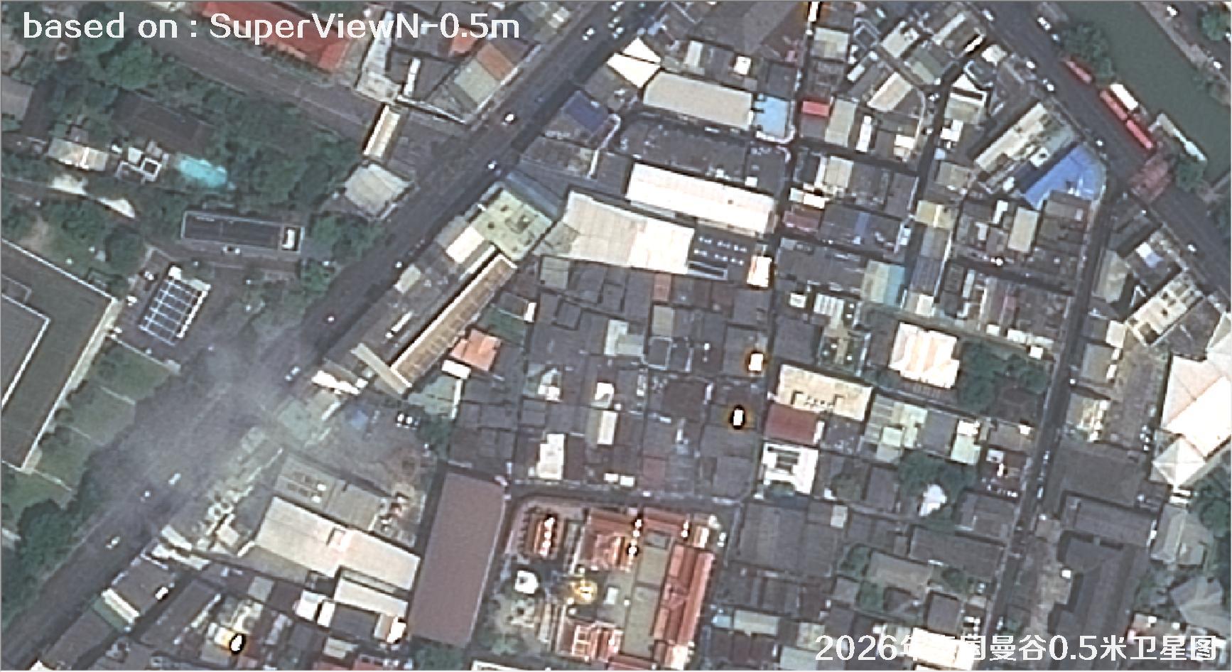 泰国曼谷2026年0.5米SuperView卫星影像图