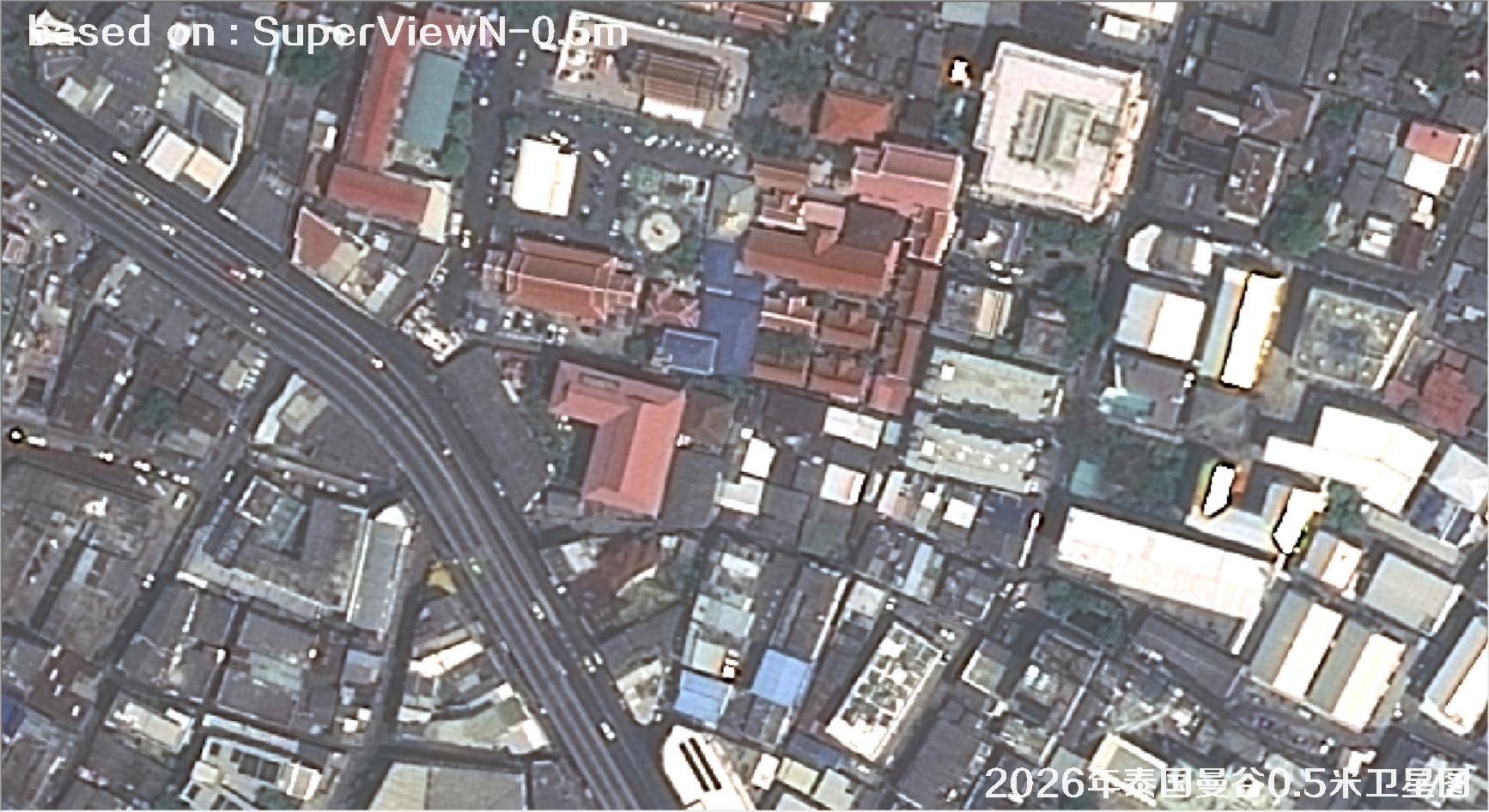 泰国曼谷2026年0.5米SuperView卫星影像图