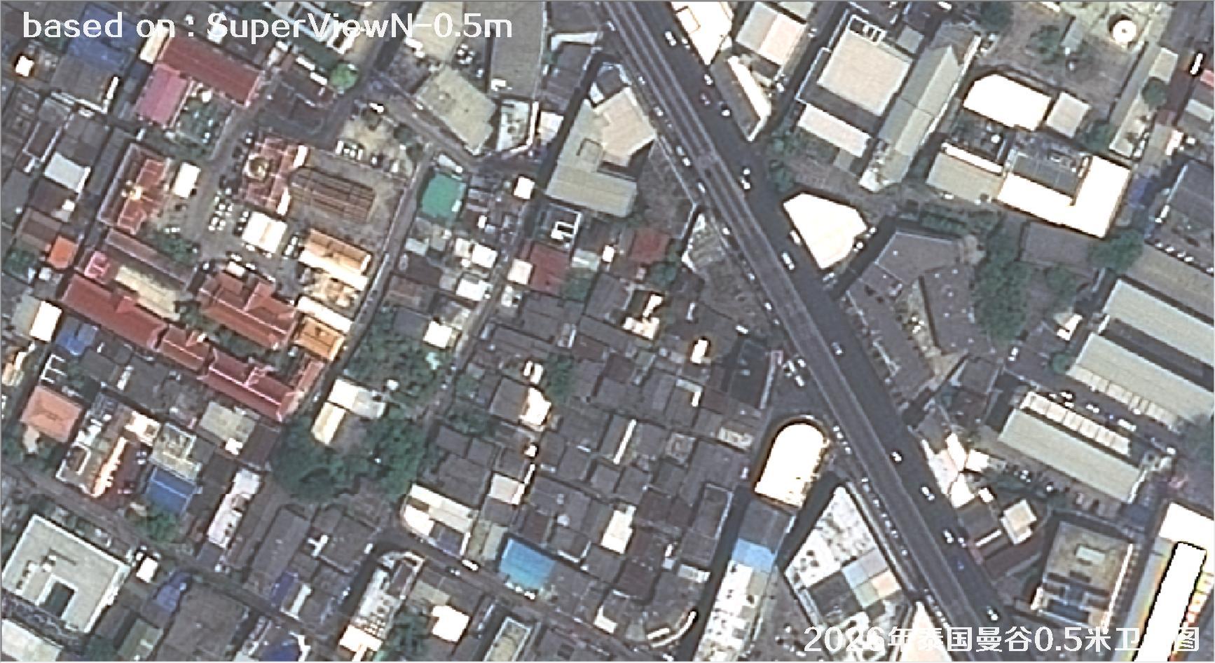 泰国曼谷2026年0.5米SuperView卫星影像图