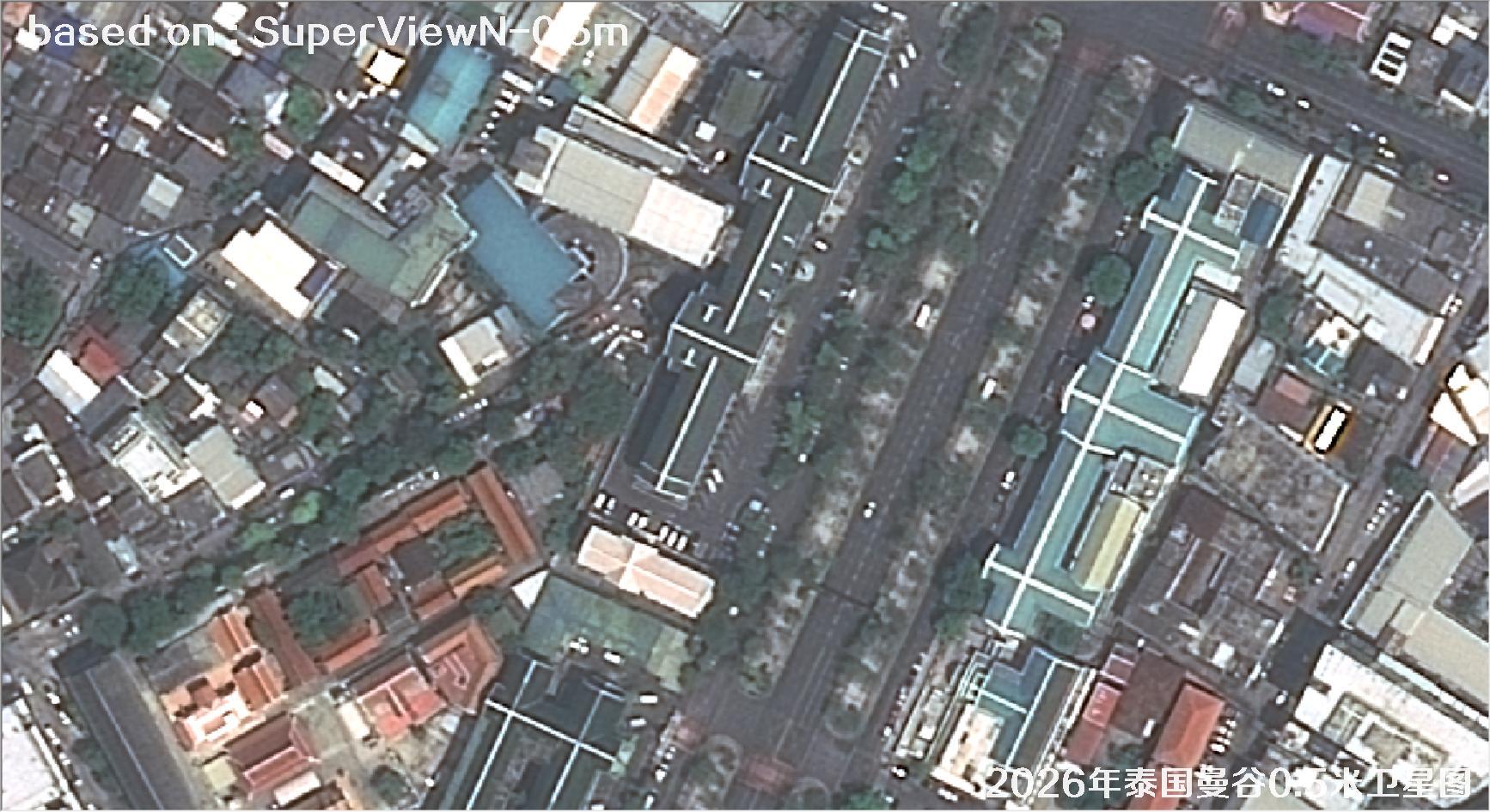 泰国曼谷2026年0.5米SuperView卫星影像图