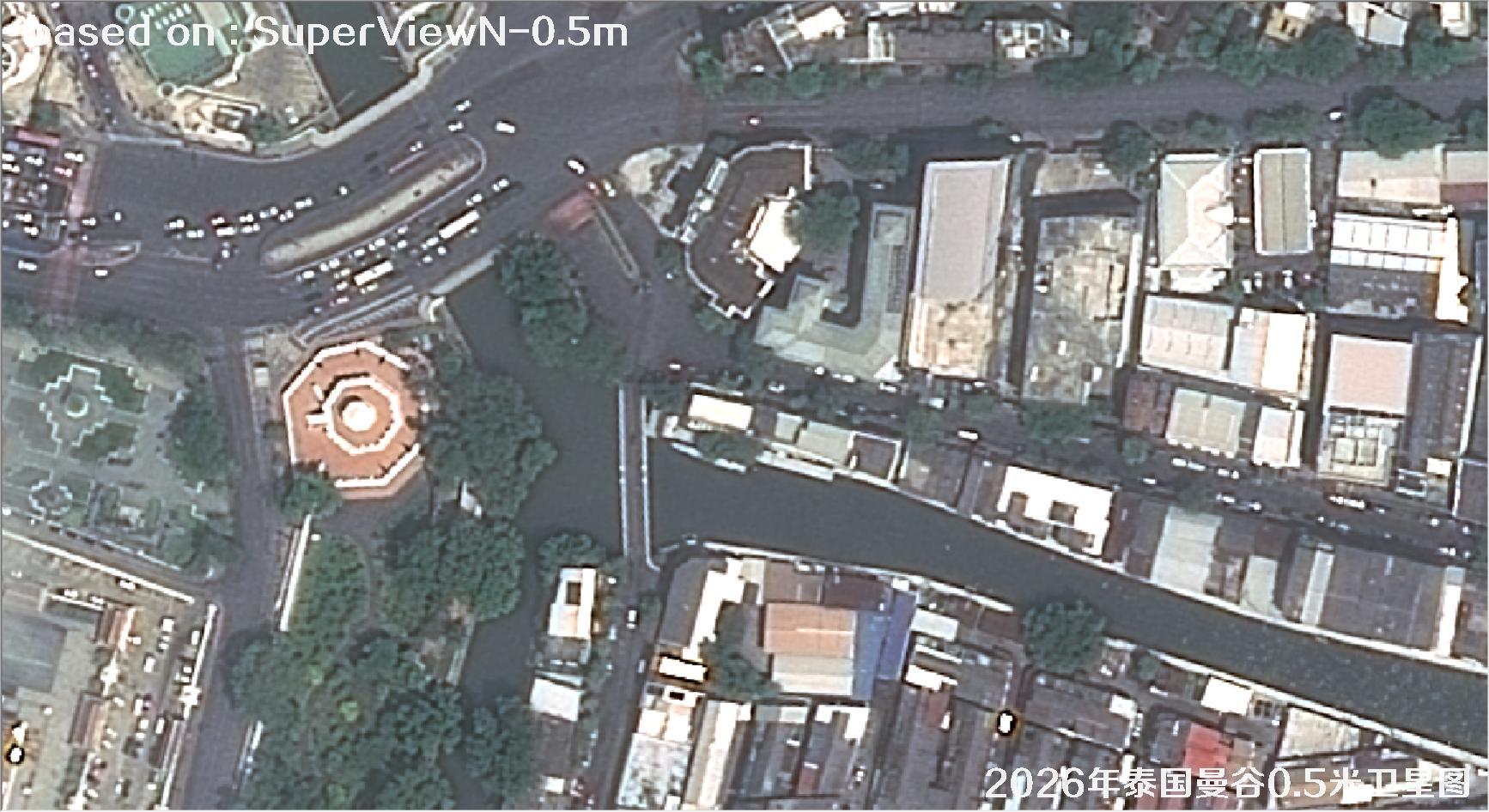 泰国曼谷2026年0.5米SuperView卫星影像图