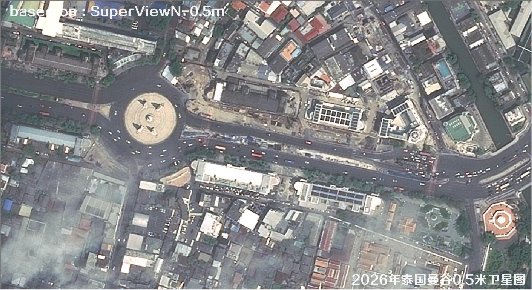 泰国曼谷2026年0.5米SuperView卫星影像图
