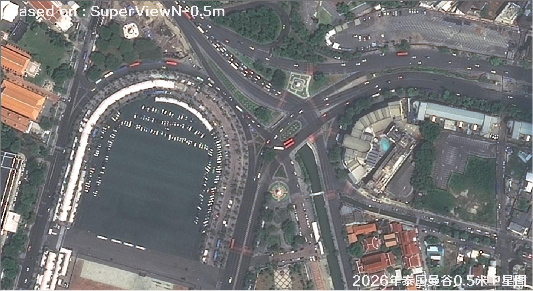 泰国曼谷2026年0.5米SuperView卫星影像图