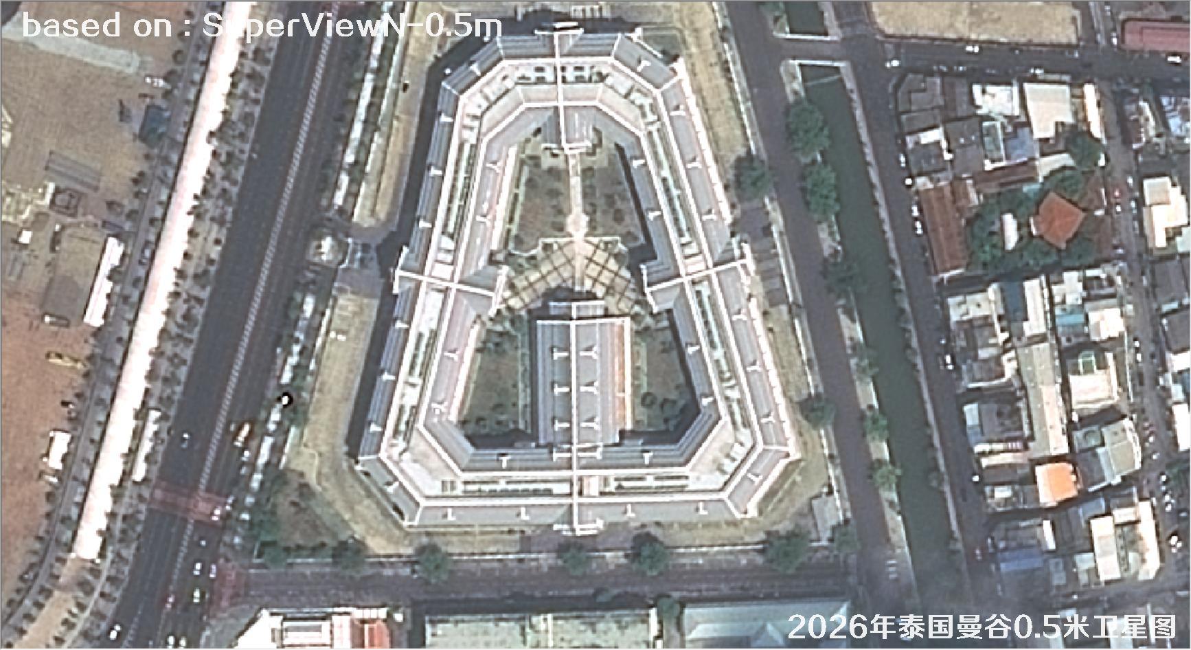 泰国曼谷2026年0.5米SuperView卫星影像图
