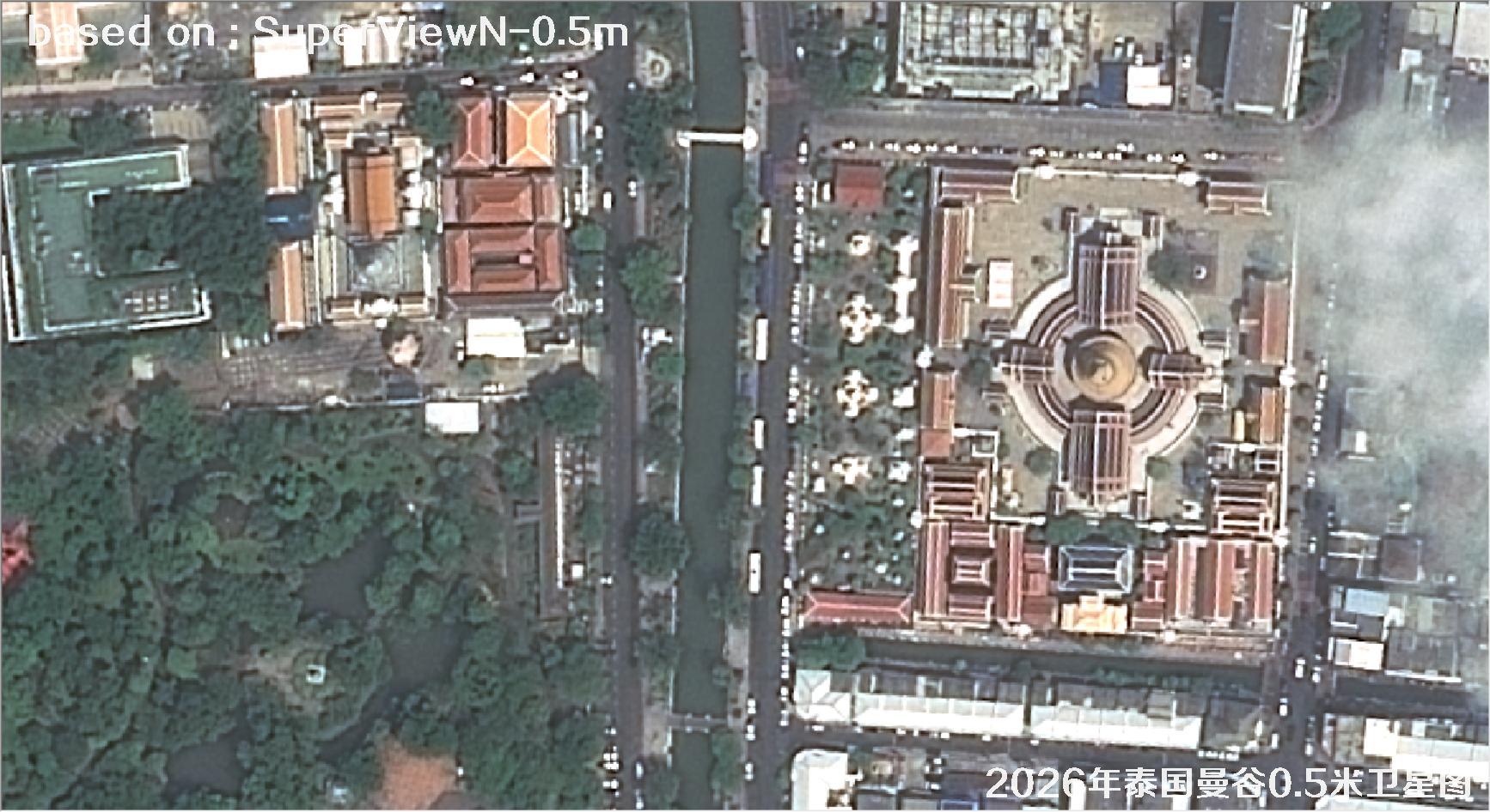 泰国曼谷2026年0.5米SuperView卫星影像图