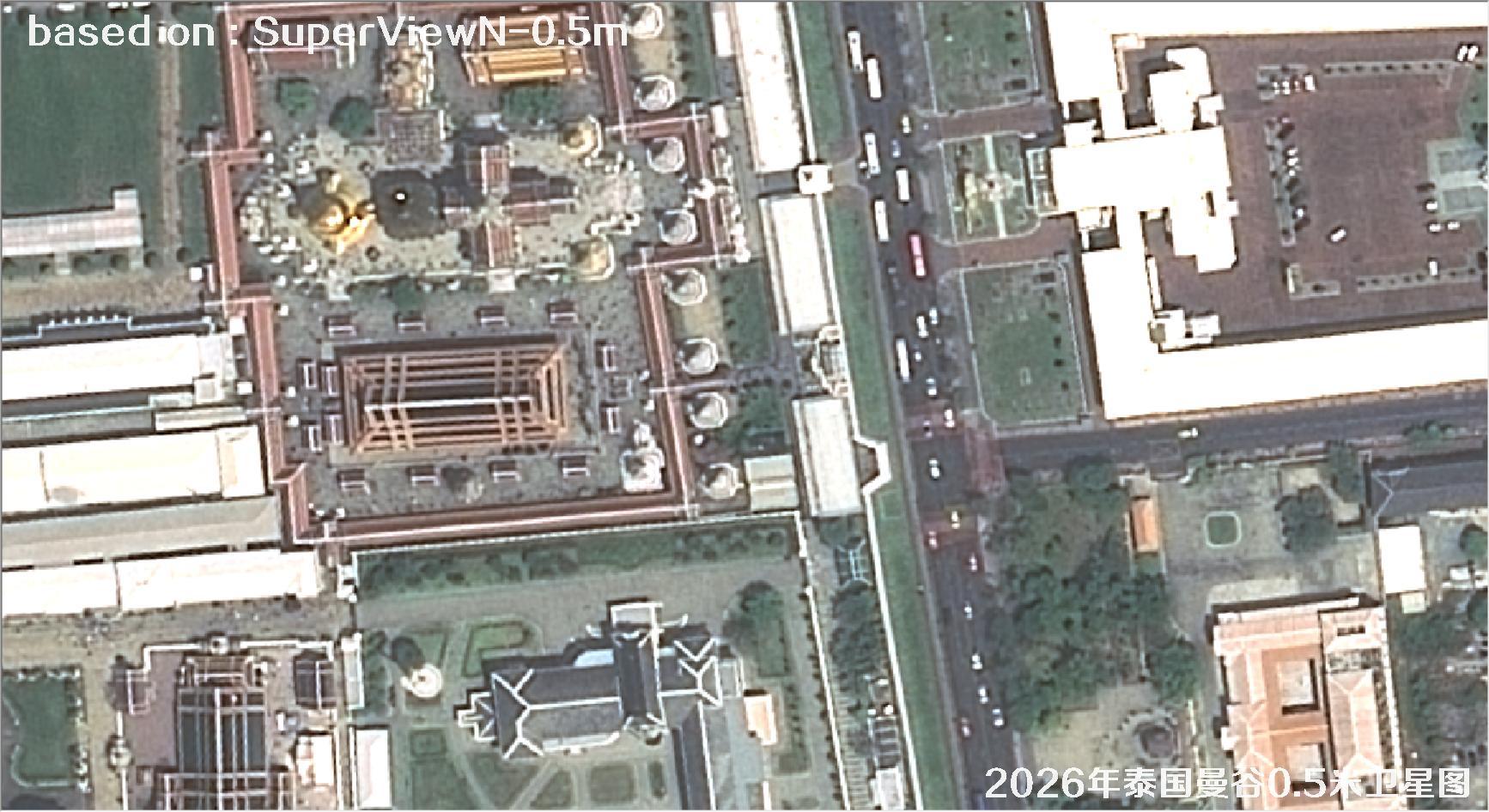 泰国曼谷2026年0.5米SuperView卫星影像图