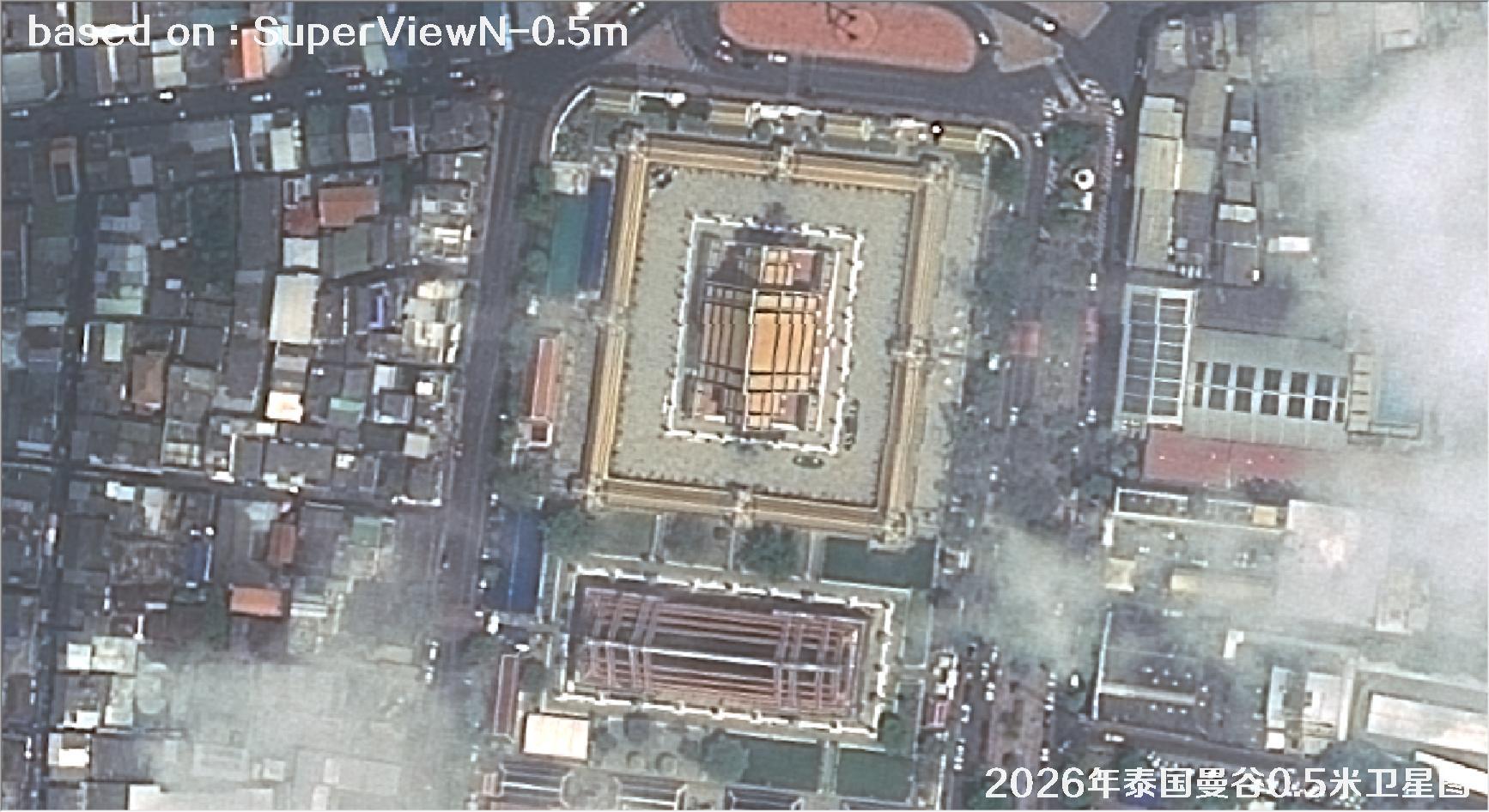 泰国曼谷2026年0.5米SuperView卫星影像图