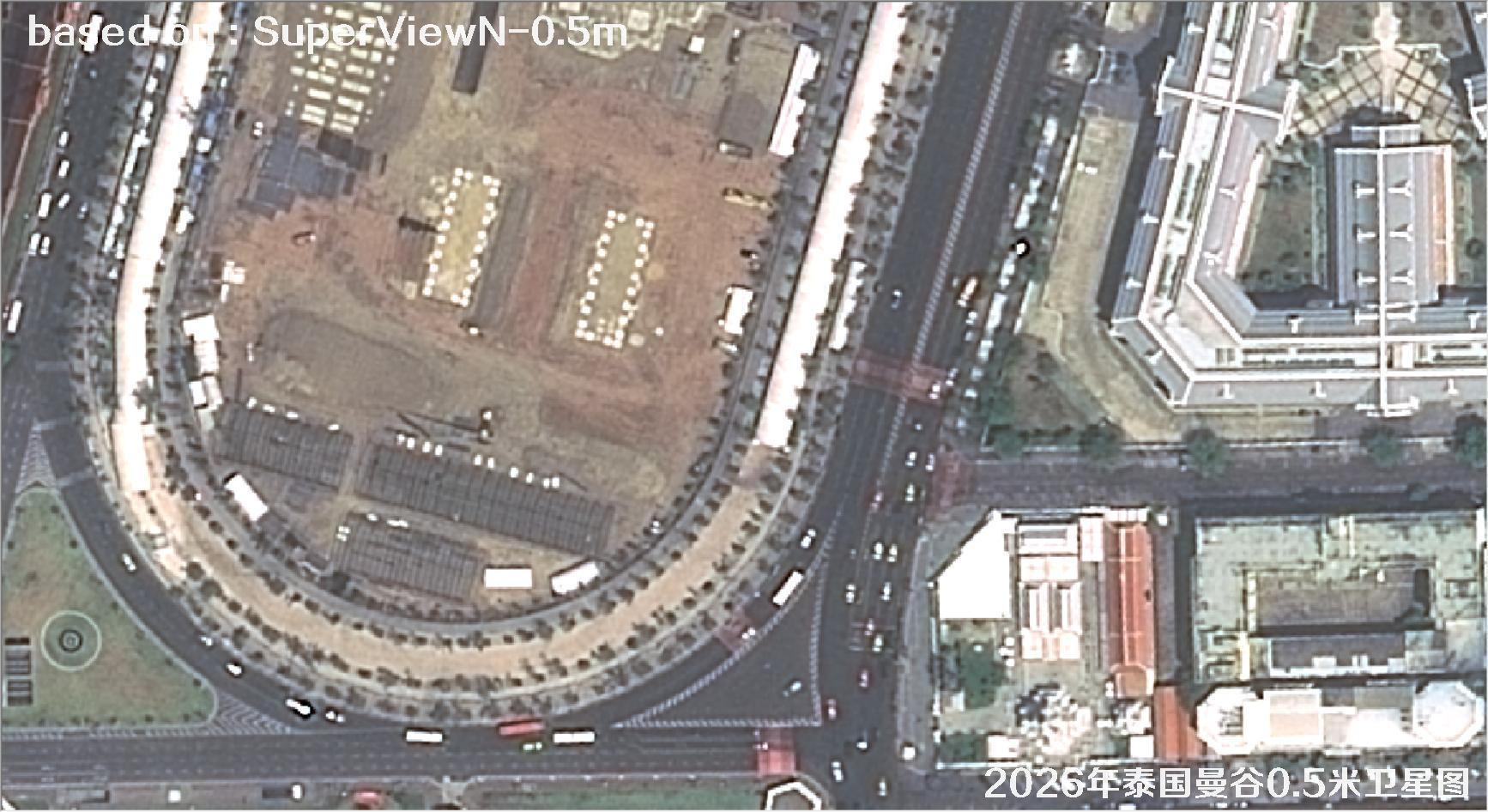 泰国曼谷2026年0.5米SuperView卫星影像图