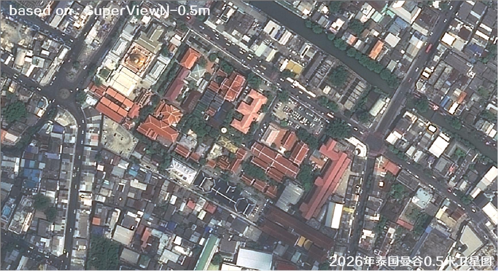 泰国曼谷2026年0.5米SuperView卫星影像图