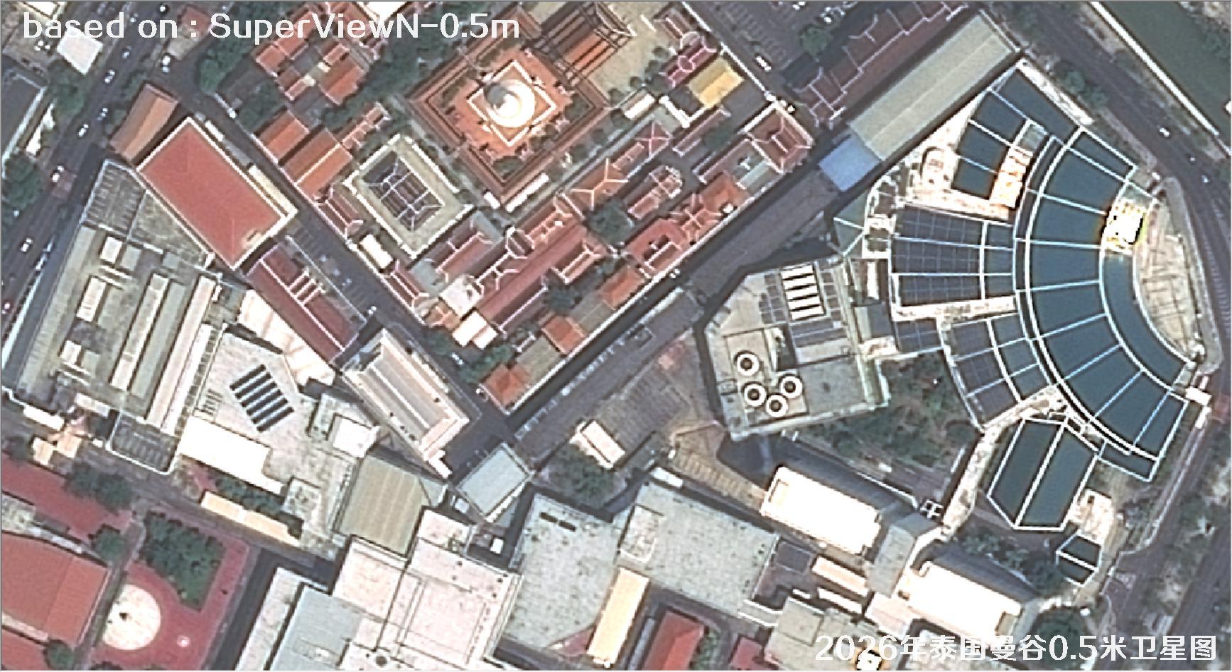 泰国曼谷2026年0.5米SuperView卫星影像图