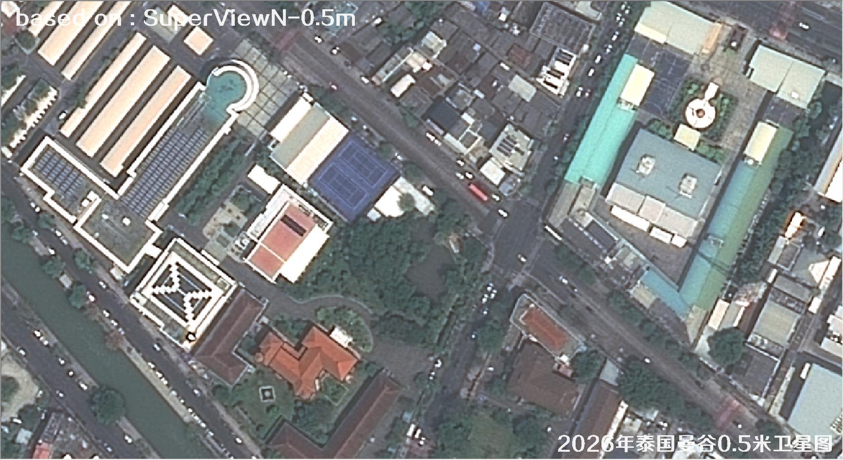 泰国曼谷2026年0.5米SuperView卫星影像图