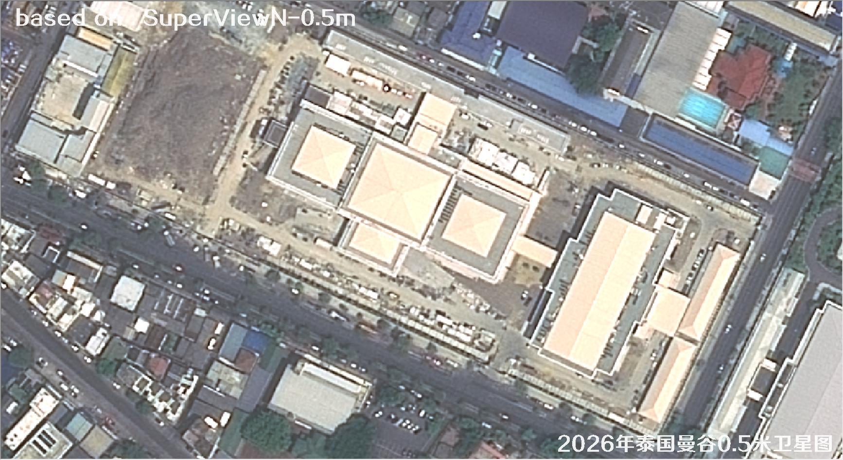 泰国曼谷2026年0.5米SuperView卫星影像图