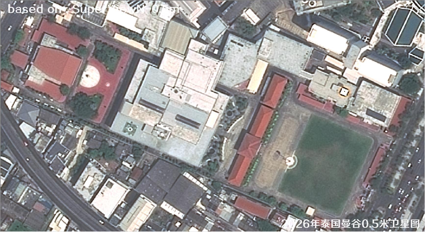 泰国曼谷2026年0.5米SuperView卫星影像图