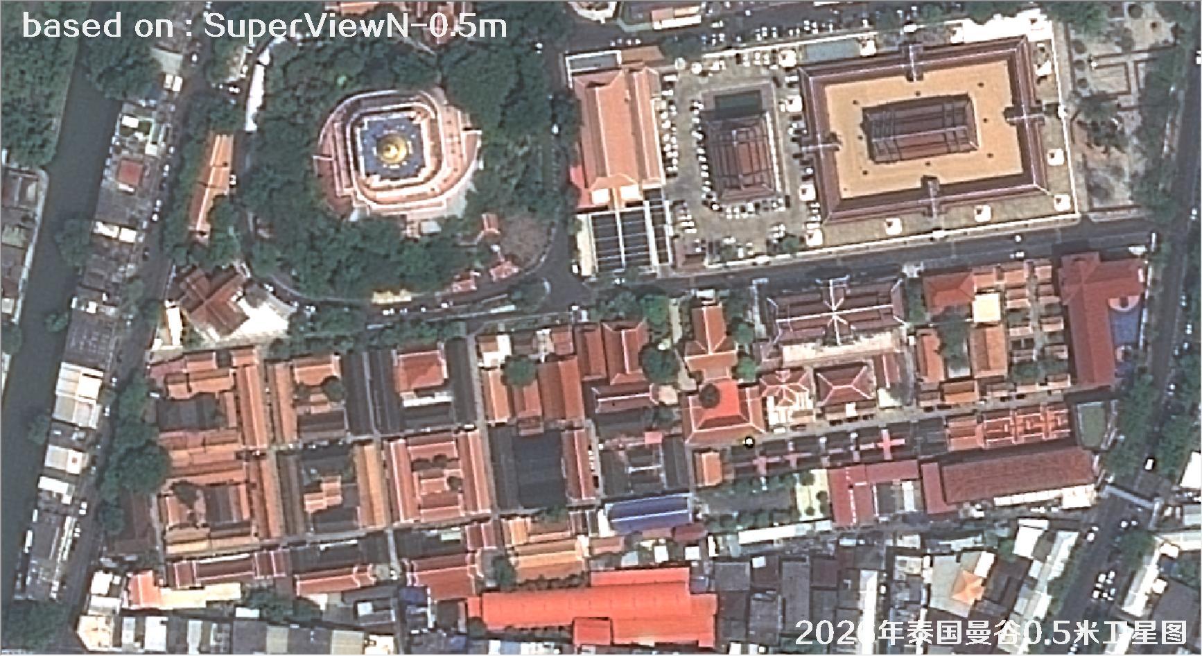 泰国曼谷2026年0.5米SuperView卫星影像图