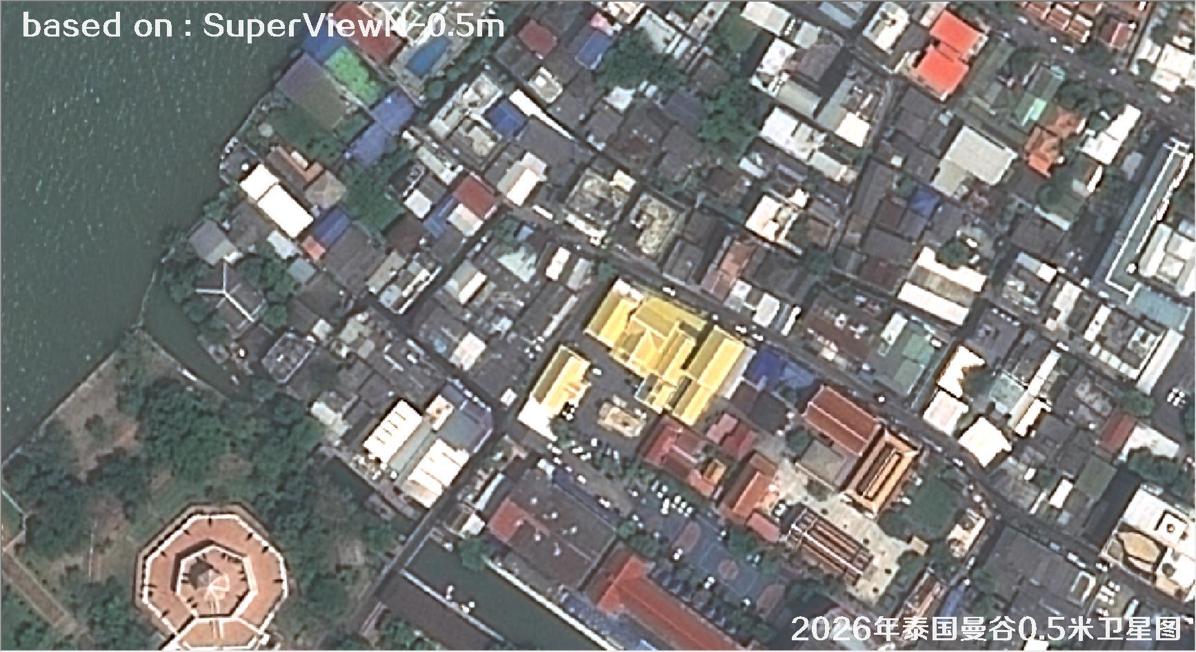 泰国曼谷2026年0.5米SuperView卫星影像图