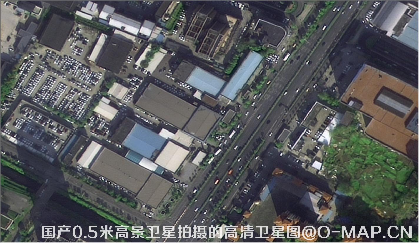 国产0.5米高景卫星拍摄的高清卫星图