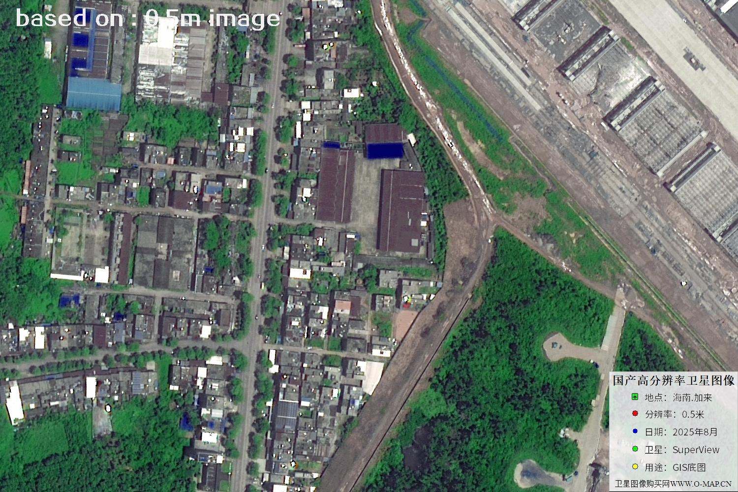 海南加来2025年最新0.5米分辨率卫星图像