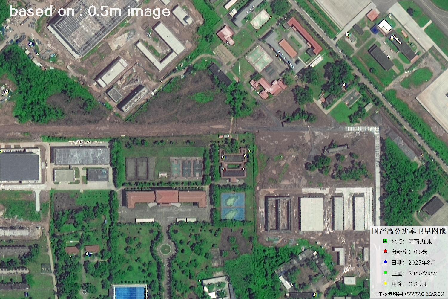 海南加来2025年最新0.5米分辨率卫星图像