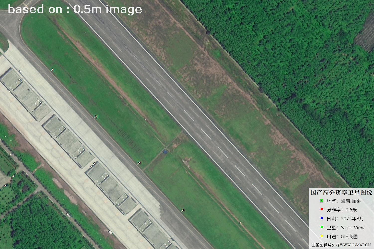 海南加来2025年最新0.5米分辨率卫星图像