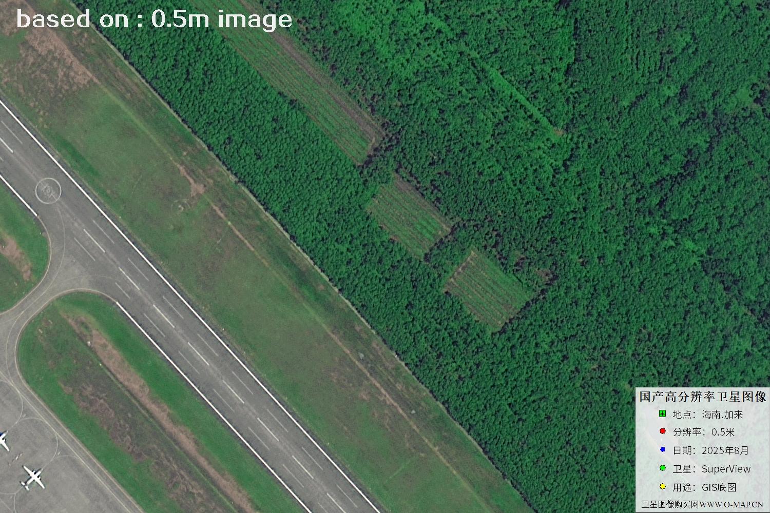 海南加来2025年最新0.5米分辨率卫星图像