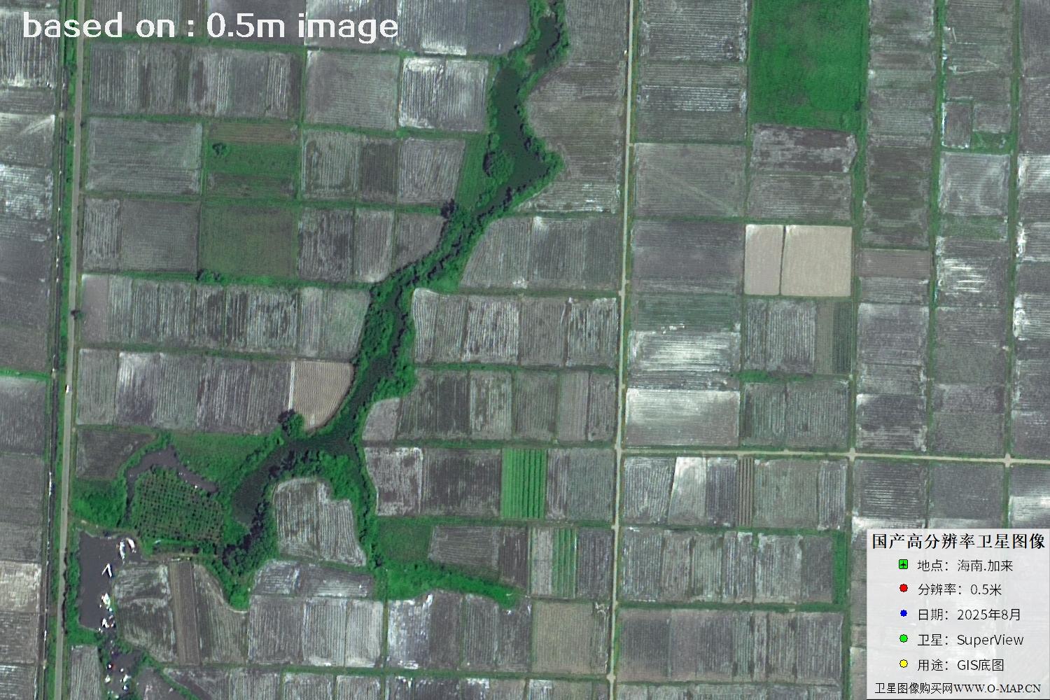 海南加来2025年最新0.5米分辨率卫星图像