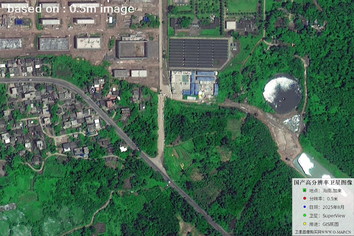 海南加来2025年最新0.5米分辨率卫星图像