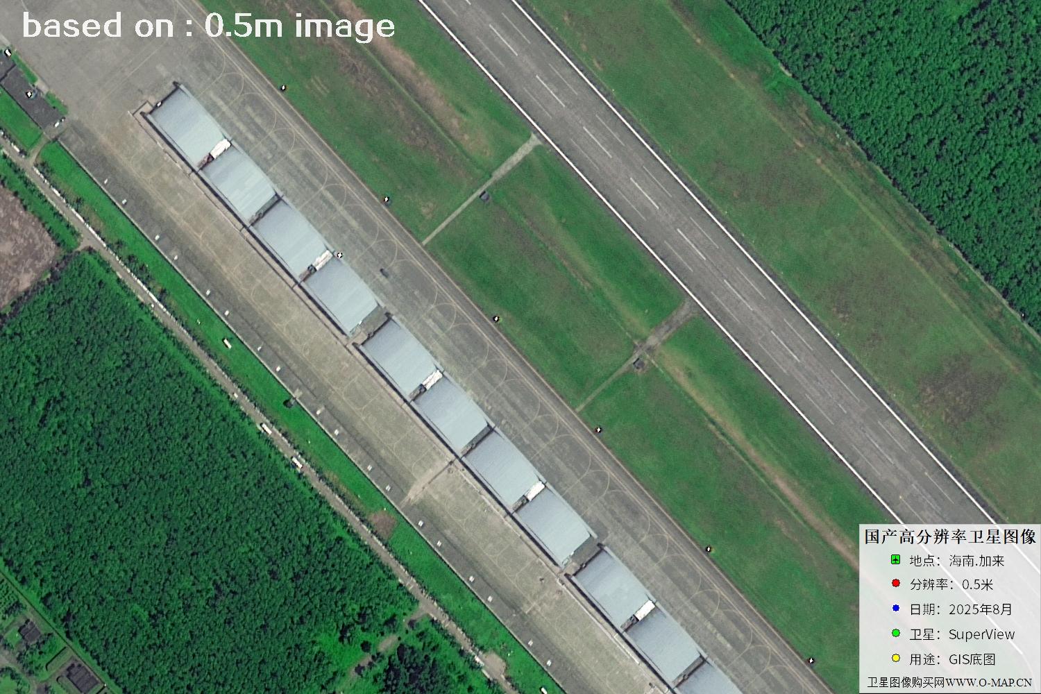 海南加来2025年最新0.5米分辨率卫星图像