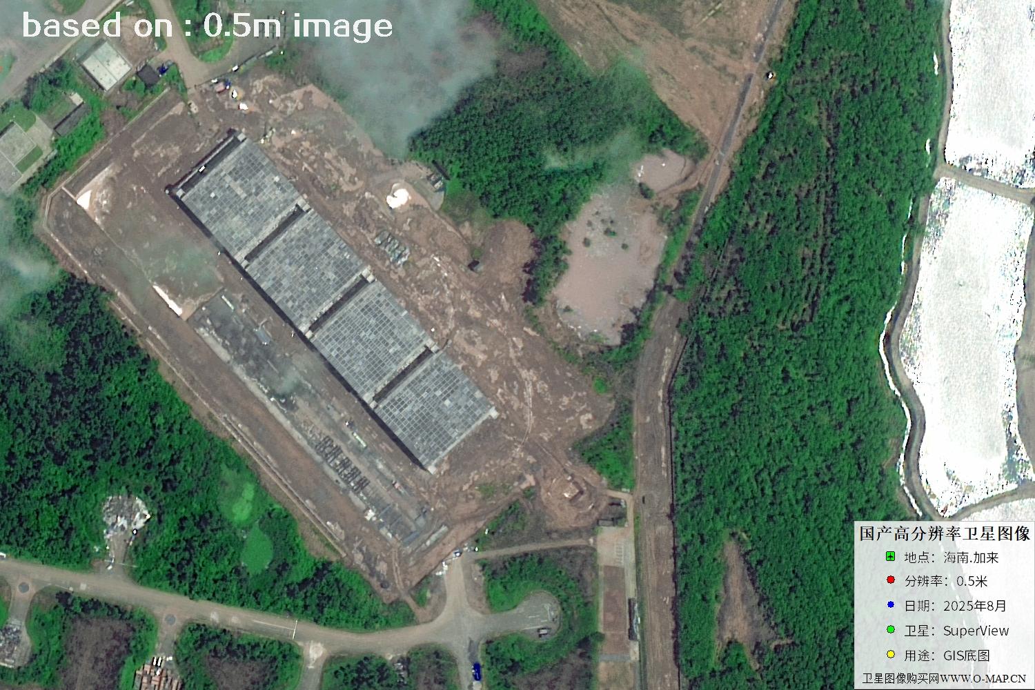 海南加来2025年最新0.5米分辨率卫星图像