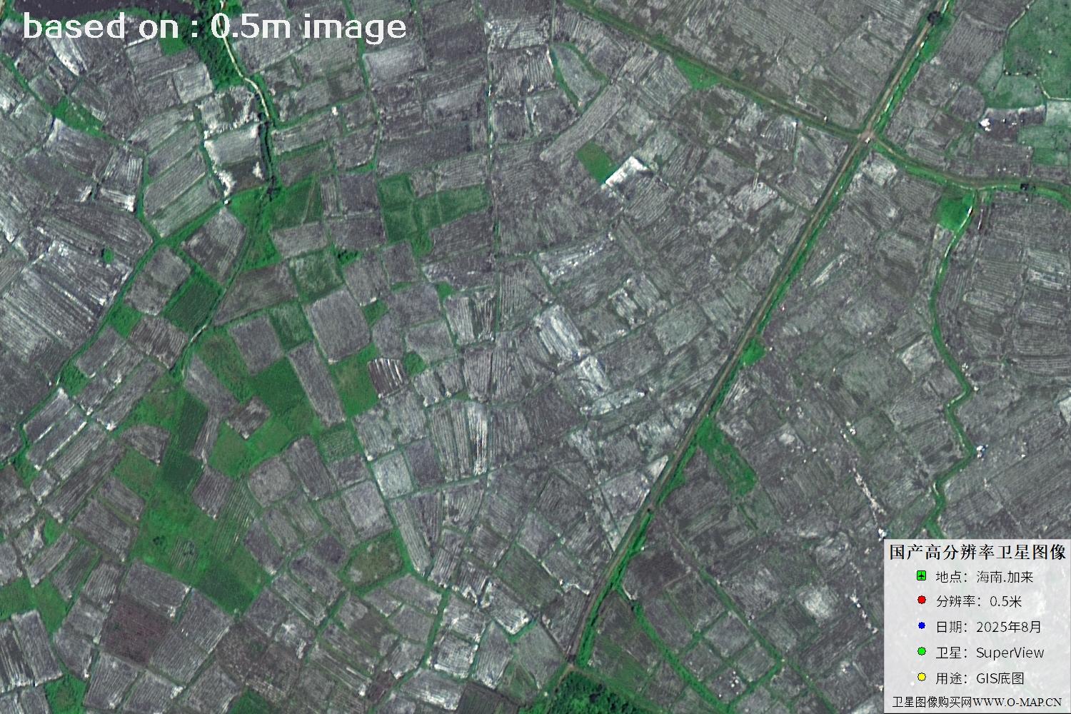 海南加来2025年最新0.5米分辨率卫星图像