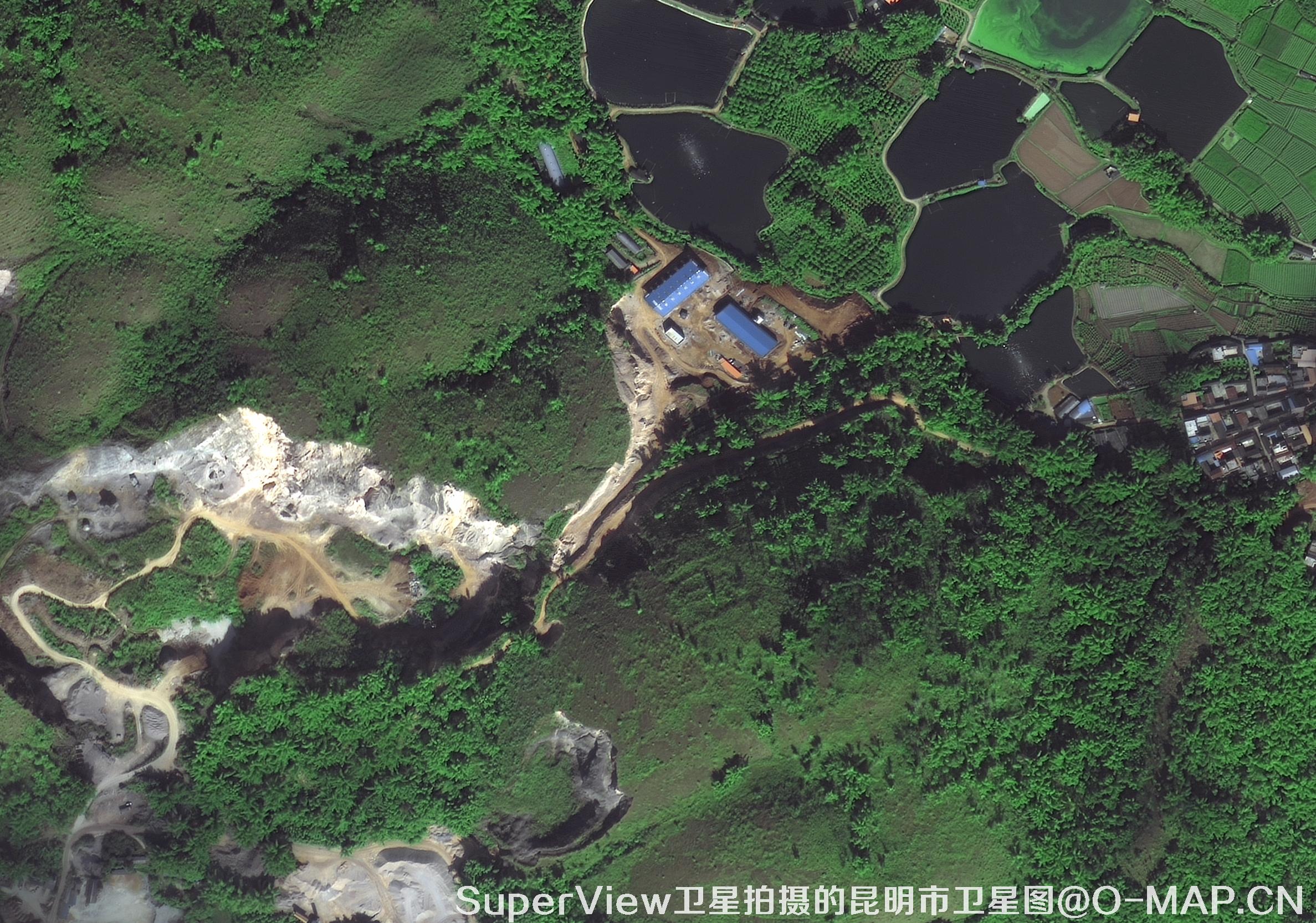 高景一号卫星拍摄的云南省昆明市最新卫星图