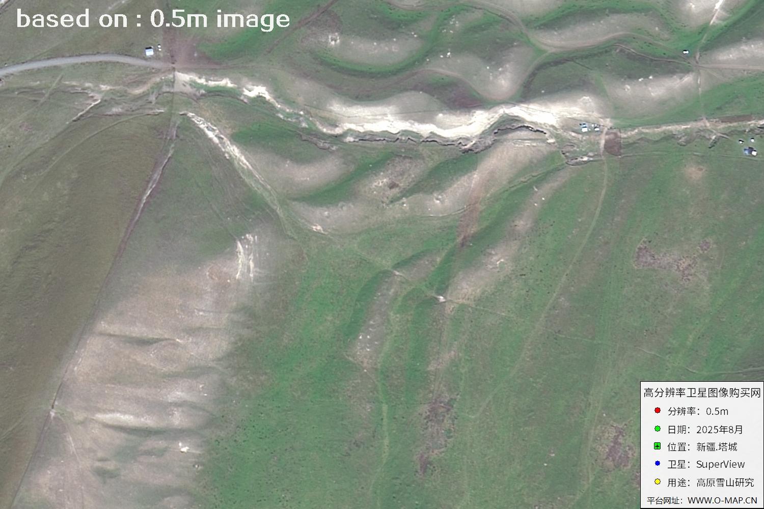 高景卫星拍摄的新疆塔城0.5米卫星图像
