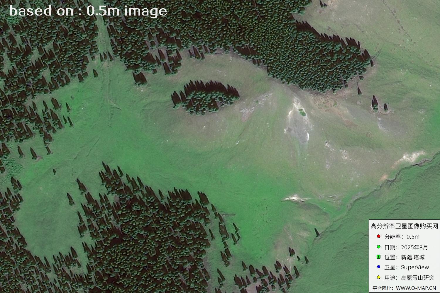 高景卫星拍摄的新疆塔城0.5米卫星图像