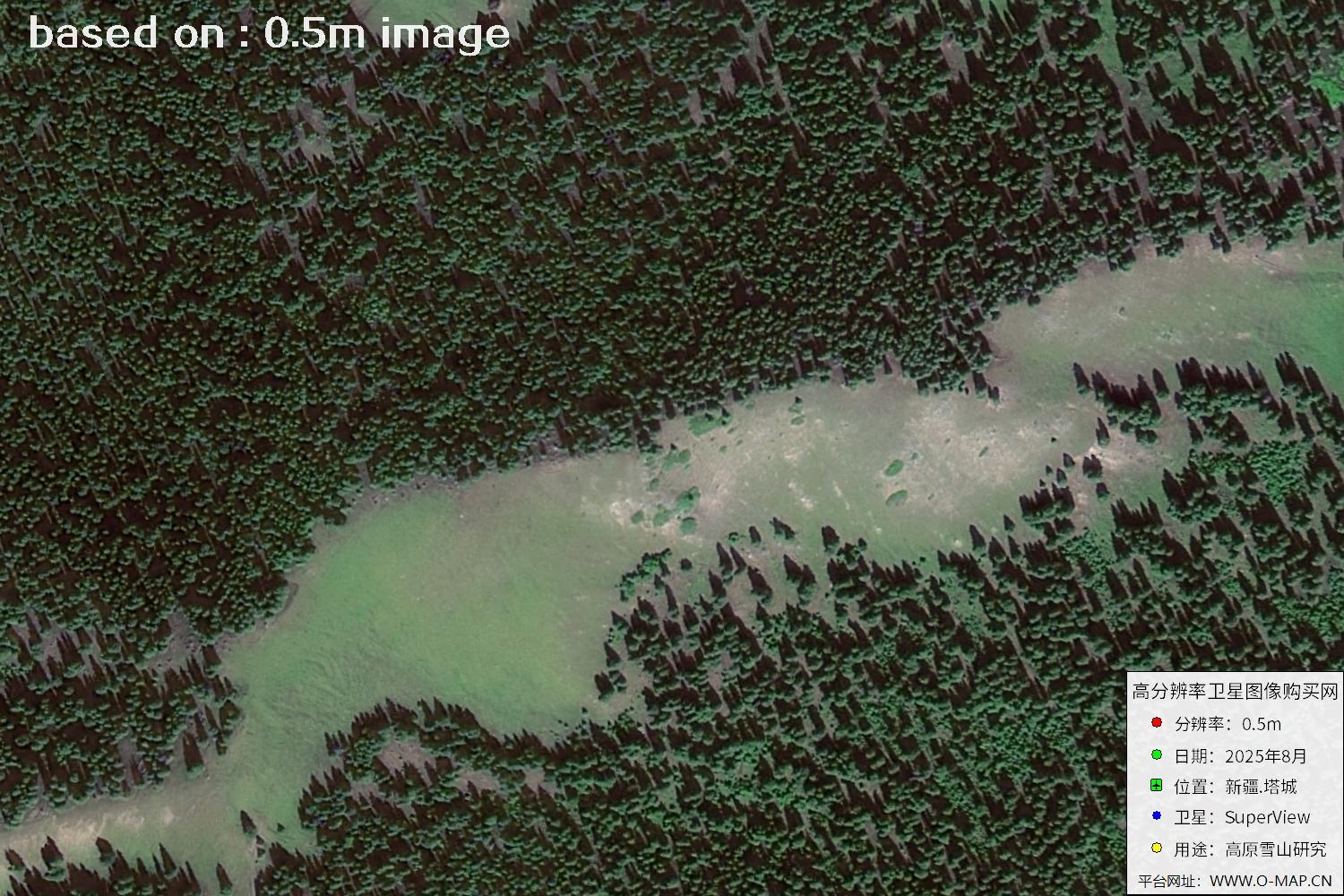 高景卫星拍摄的新疆塔城0.5米卫星图像