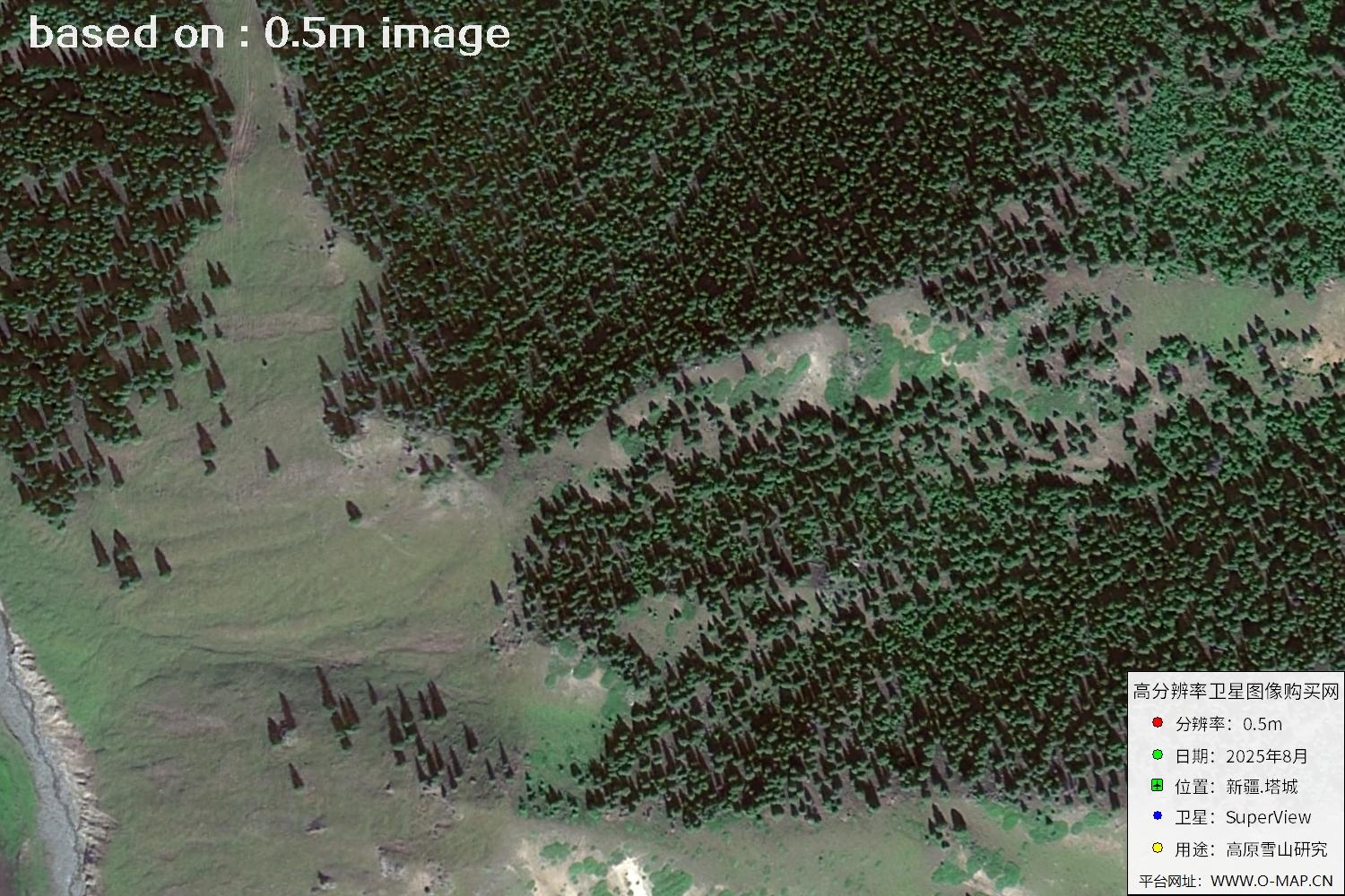 高景卫星拍摄的新疆塔城0.5米卫星图像