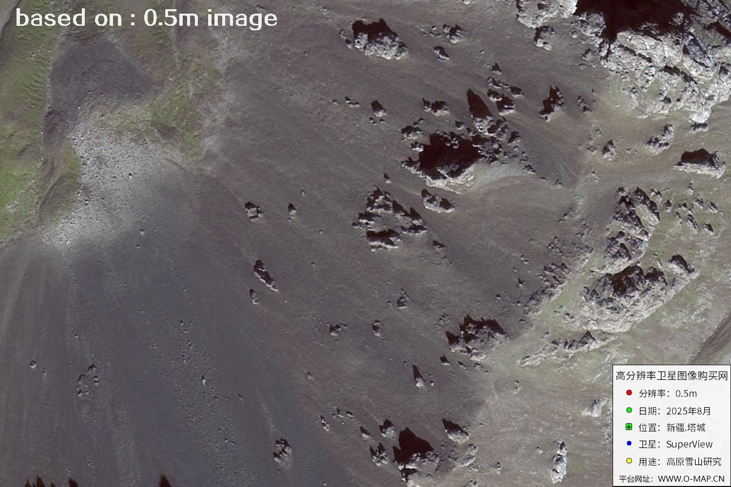 高景卫星拍摄的新疆塔城0.5米卫星图像