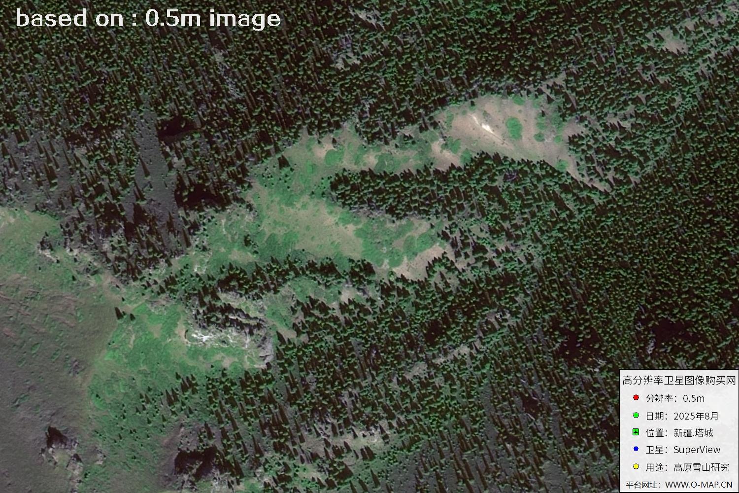 高景卫星拍摄的新疆塔城0.5米卫星图像