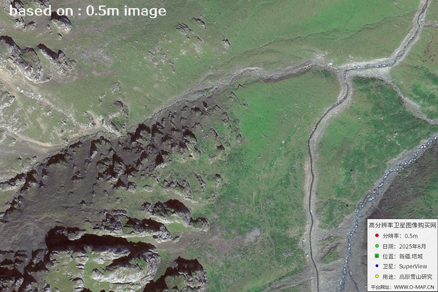 高景卫星拍摄的新疆塔城0.5米卫星图像