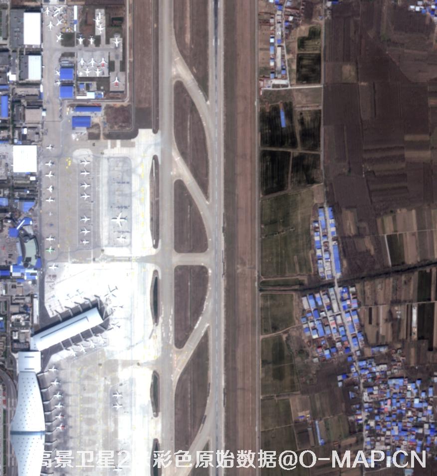 SuperView高景一号卫星的2米彩色原始数据