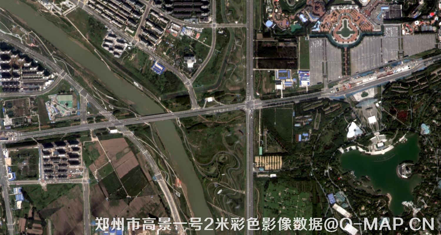 河南省郑州市高景一号2米多光谱影像数据