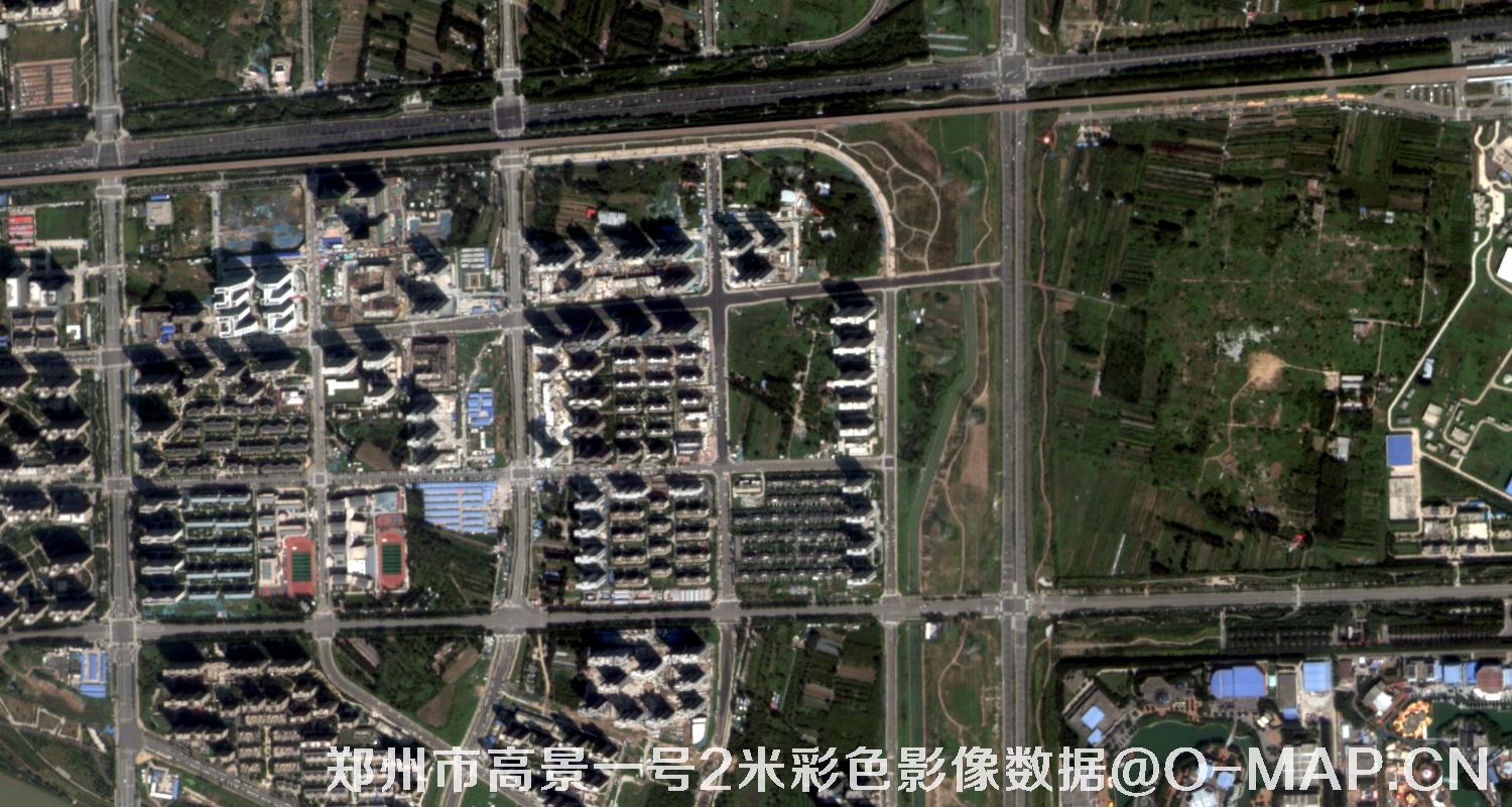 河南省郑州市高景一号2米多光谱影像数据