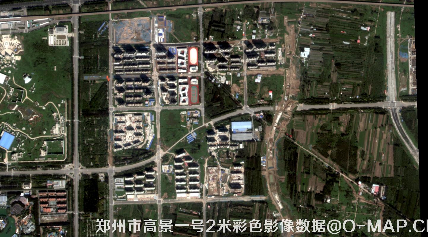 河南省郑州市高景一号2米多光谱影像数据