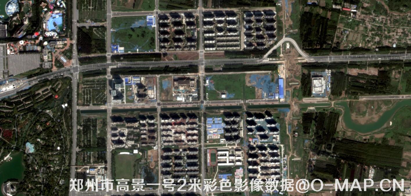 河南省郑州市高景一号2米多光谱影像数据