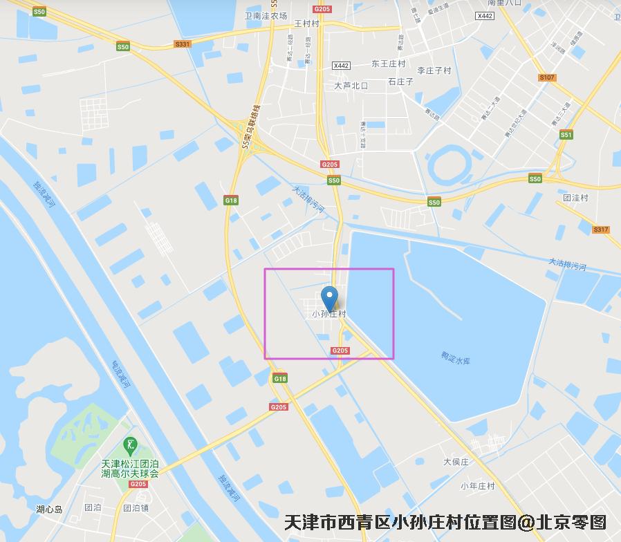 天津市西青区小孙庄村位置图